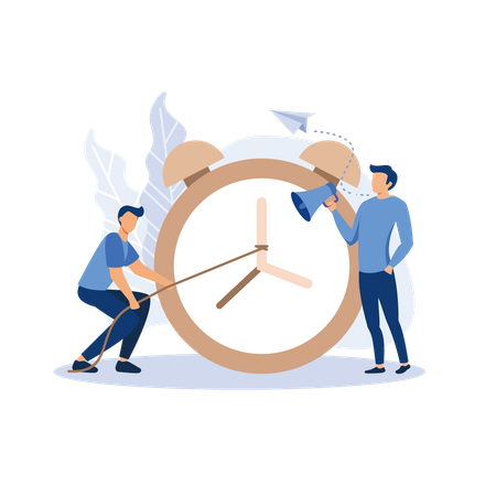 Working time management  Illustration