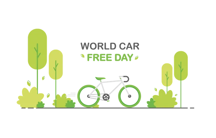 World car free day  Illustration