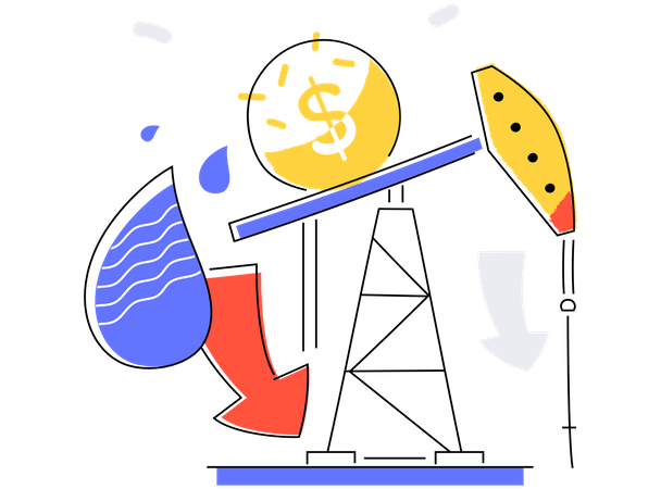 World economic recession  Illustration