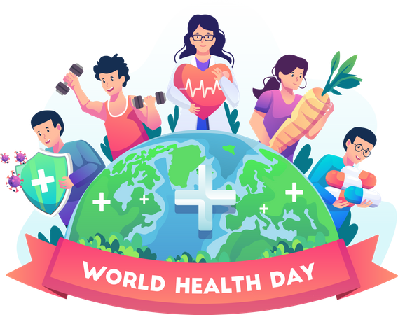 World Health Day  Illustration