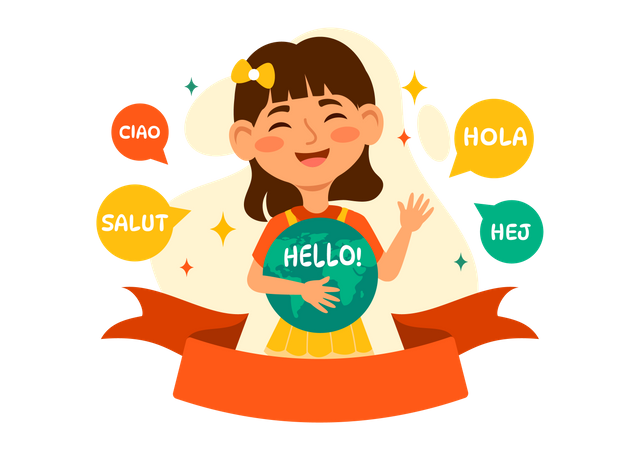 World Hello Day  Illustration