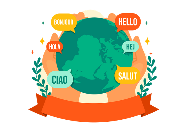 World Hello Day  Illustration