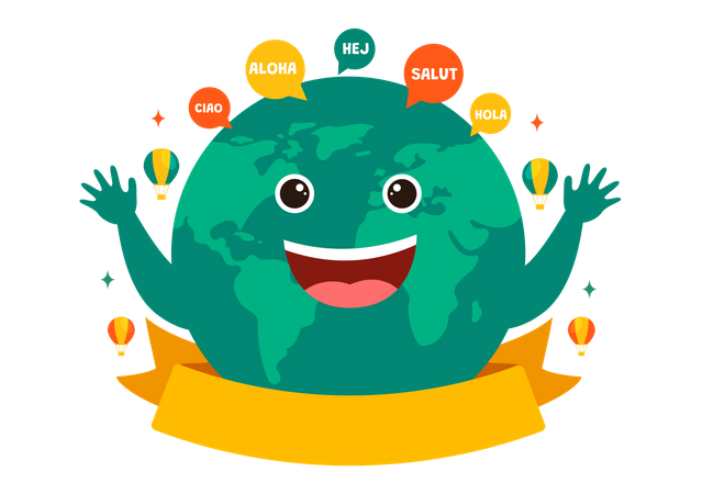 World Hello Day  Illustration