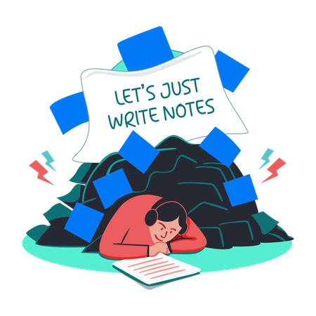 Write Notes  Illustration