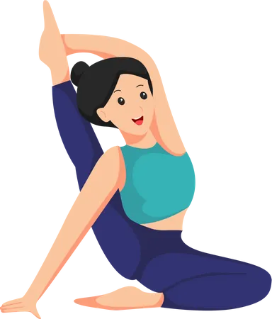 Yoga Exercise  일러스트레이션