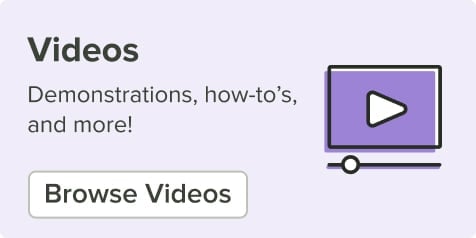 Videos of demonstrations, how-tos and more