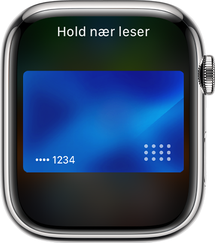 Apple Watch som viser en fullført betaling med Apple Pay.