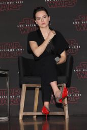 Daisy Ridley - "Star Wars: The Last Jedi" Press Conference in Mexico City 11/21/2017