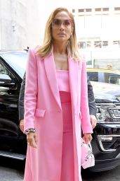 Jennifer Lopez in all Pink Business Suit - NYC 09/09/2019