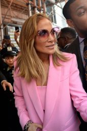 Jennifer Lopez in all Pink Business Suit - NYC 09/09/2019