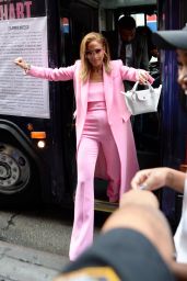 Jennifer Lopez in all Pink Business Suit - NYC 09/09/2019