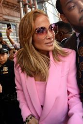 Jennifer Lopez in all Pink Business Suit - NYC 09/09/2019