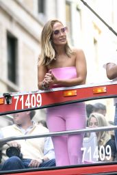 Jennifer Lopez in all Pink Business Suit - NYC 09/09/2019