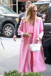 Jennifer Lopez in all Pink Business Suit - NYC 09/09/2019