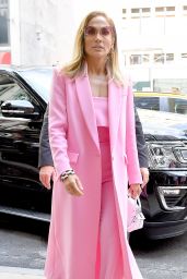 Jennifer Lopez in all Pink Business Suit - NYC 09/09/2019