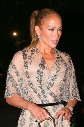 Jennifer Lopez Stuns in Dior and Jimmy Choo at 55th Birthday Celebration