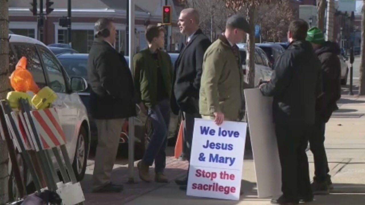 A protest erupted on Saturday in Whitefish Bay, WI after a group took issue with candles on sale during a small business' "Swiftie Super Bowl Eve Party."