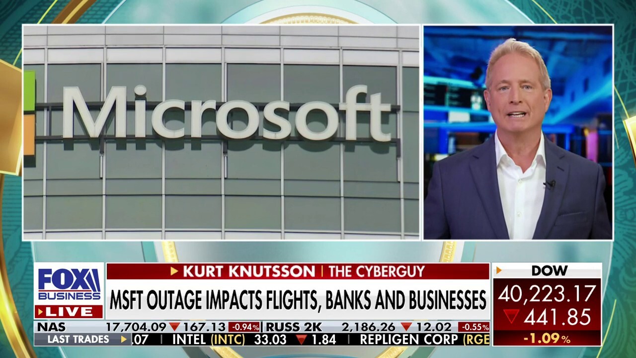 The CyberGuy Kurt Knutsson analyzes the tech outage hitting airports, banks and hospitals on 'The Big Money Show.'