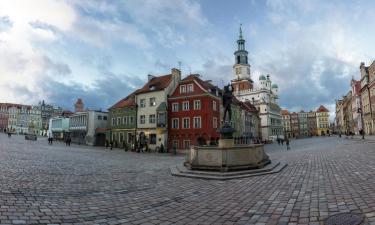 Viesnīcas rajonā Poznaņas vecpilsēta