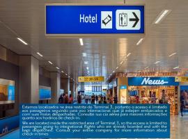 TRYP BY WYNDHAM São Paulo Airport - Hotel de Transito Terminal 3 -Lado Ar - Área restrita á passageiros já embarcados - Piso 1, viešbutis , netoliese – Guaruljos tarptautinis oro uostas - GRU