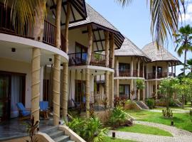 Les Lauriers Eco Hotel, hótel í Anse Volbert Village