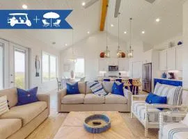 Luxury beach house, sleeps 14, shared pool, hot tub, golf cart