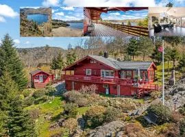 Gemütliches helles Ferienhaus am See mit Panoramaseeblick + Hütte und nahe Meer