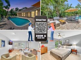 Idyllic Boca Pool Home: 4/2.5 + Study-FAU & Mizner – hotel w mieście Boca Raton