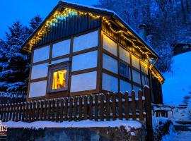 Arode Hütte Harzilein - Romantic tiny house on the edge of the forest, mini casa em Zorge