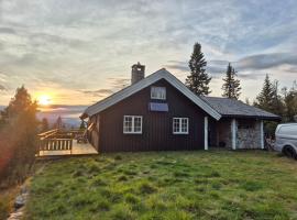 Cozy log cabin at beautiful Nystølsfjellet, hotell i Gol