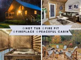 Peaceful Cabin - Hot Tub, Fire Pit & Fireplace