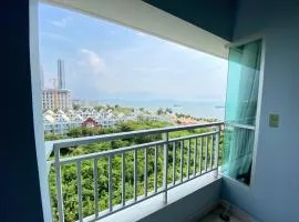 2bedroom 2bathroom seaview ชั้น8 จอมเทียน พัทยา