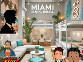 203 Miami Shared Rooms for Men Central Comfortable, Affordable, Hotel in Miami