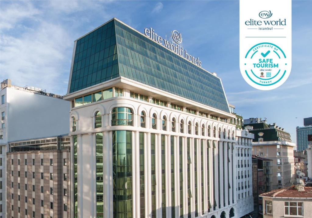 a view of a building with the chile world hotel at Elite World Istanbul Taksim in Istanbul