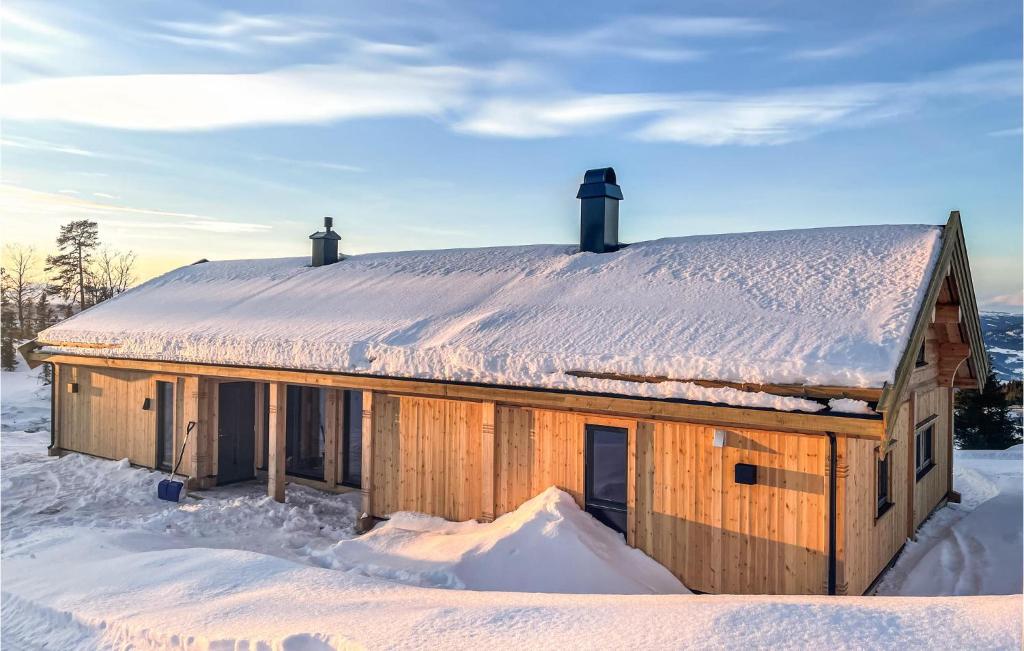 Awesome Home In Øyer With Kitchen during the winter