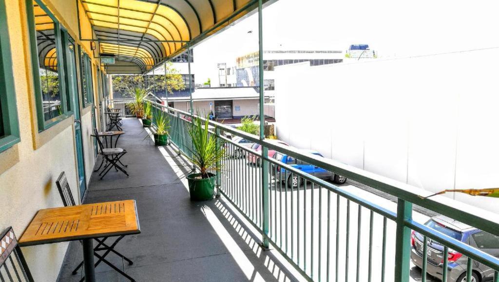 A balcony or terrace at Stay Hostel Rotorua