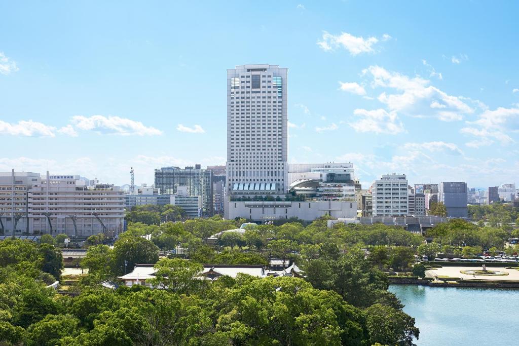 Una vista general de Hiroshima o una vista desde la ciudad tomada desde el hotel