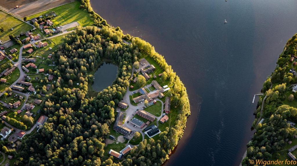 Naturlandskap nära vandrarhemmet