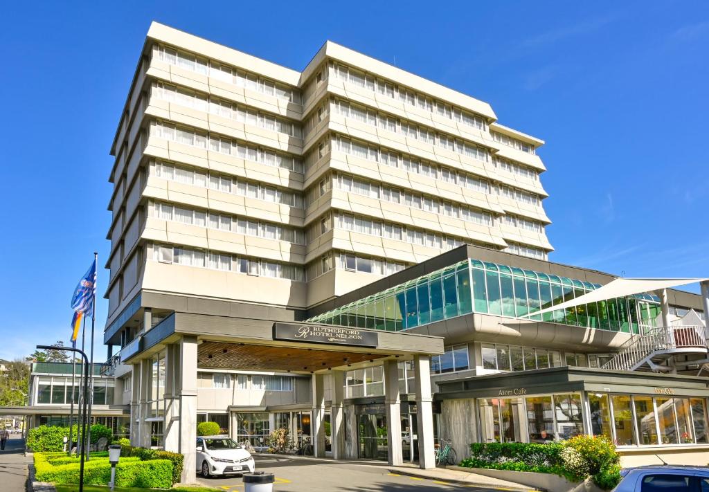 El edificio en el que está el hotel