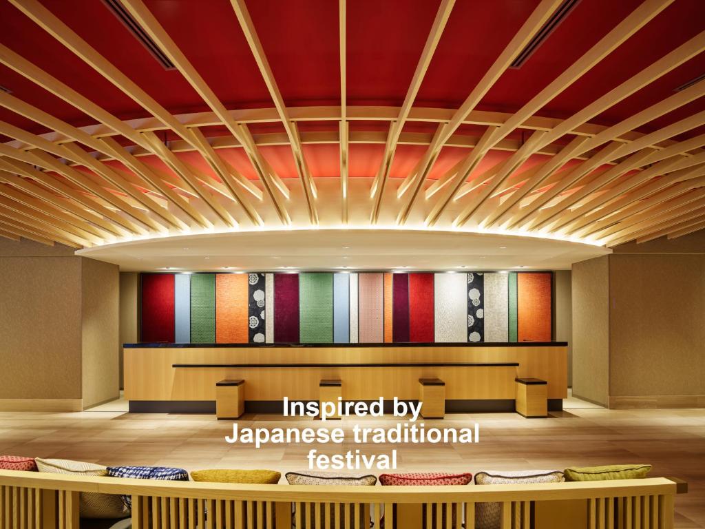 a rendering of the lobby of a japanese traditional restaurant at Mitsui Garden Hotel Kyoto Shijo in Kyoto