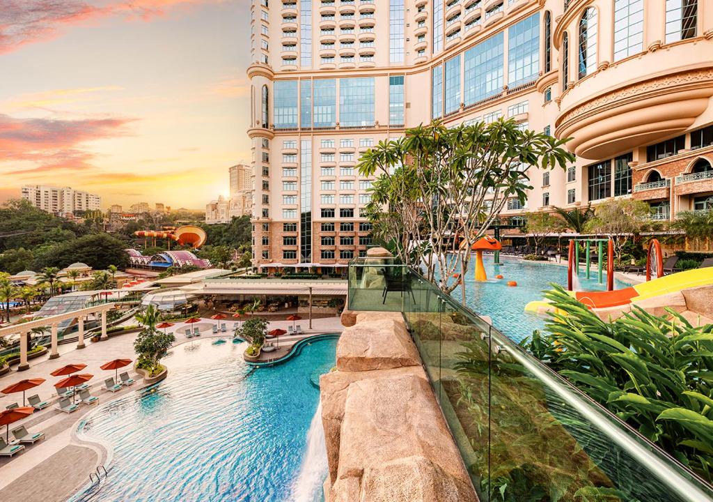 a view of a swimming pool in a building at Sunway Resort Hotel in Kuala Lumpur