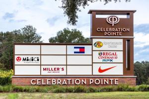 a sign for a cellption centre in a field at Hotel Indigo Gainesville-Celebration Pointe, an IHG Hotel in Gainesville