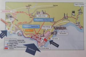 a map of the disney world attractions at Blue House Varenna in Varenna