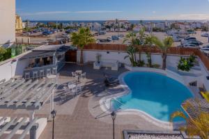 an overhead view of a hotel with a swimming pool at Hotel Boutique Sibarys - Adults Recommended in Nerja