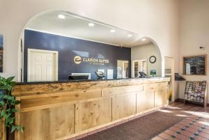 a restaurant with a cashier counter in a store at Clarion Suites St George - Convention Center Area in St. George