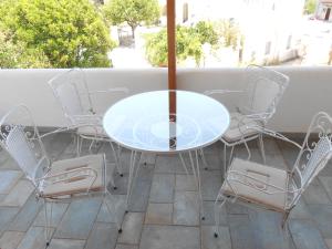 A balcony or terrace at Chrysolithos Kerami Apartments