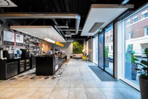 a view of a store with large windows at Staycity Aparthotels Birmingham Jewellery Quarter in Birmingham