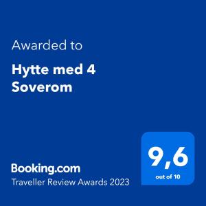 a screenshot of a phone with the text upgraded to hypemet summon at Hytte med 4 Soverom in Kristiansand