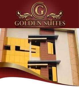 um edifício com uma placa que lê suites douradas em Golden Suites em General Santos