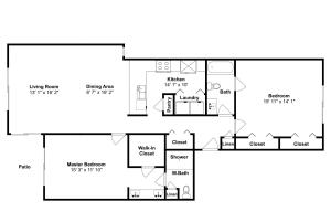 a floor plan of a house at Edgewater Villa 2406 in Panama City Beach